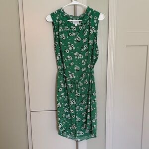 Market & Spruce Green Floral Midi Dress